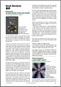 Book review: Diamonds—An Early History of the King of Gems